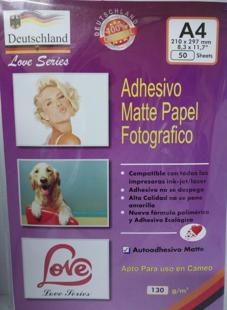 Adhesivo Matte A4 Reprint 2569